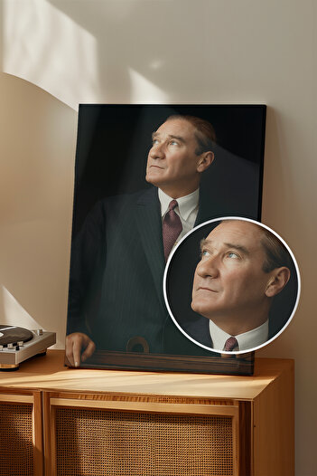Dekopix 4K Ultra Yüksek Kalite Mustafa Kemal Atatürk - Kanvas Tablo