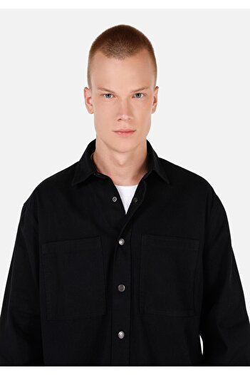 Colin's Ανδρικό μακρυμάνικο πουκάμισο Comfort Fit με λαιμόκοψη