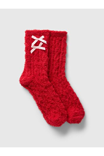 GAP Kız Çocuk Kırmızı Cozy Çorap