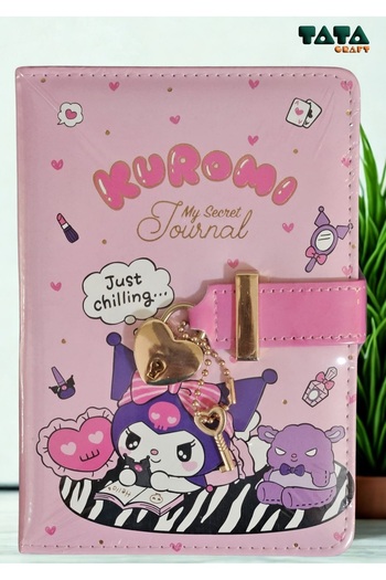 TATA CRAFT Sanrio Locked Notebook Licensed 100 Pages 17Cmx12Cm Memobook Timeless Agenda Gift