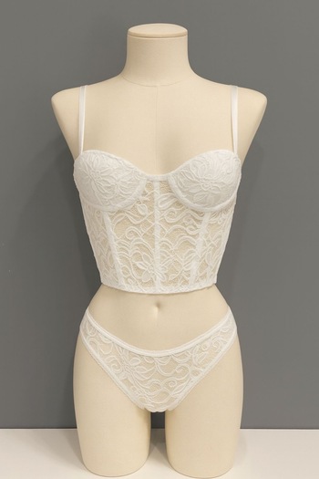 WİYONA Women's Lace Star Bustier Set