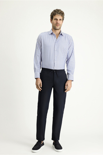 Kiğılı Techno-Line Slim Fit Вузький крій Еластичний пояс Класичні штани з тканини