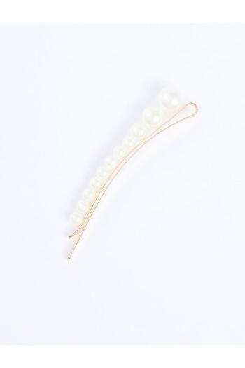 Jimmy Key Silver Color Pearl Detailed Wire Buckle