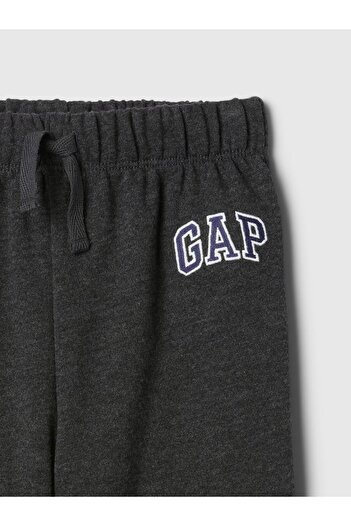 GAP Erkek Bebek Koyu Gri Relaxed Logo Pull-On Jogger Eşofman Altı