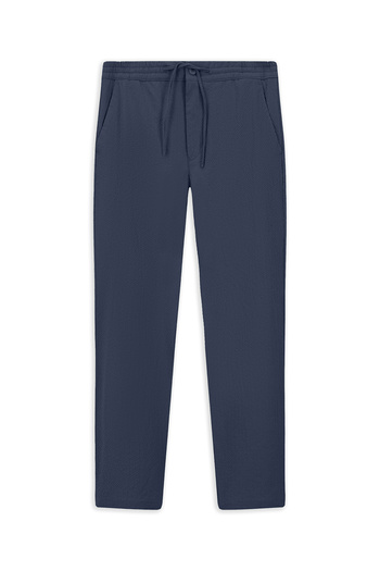 Kiğılı Techno-Line Regular Fit Elastic Waist Drawstring Seersucker Classic Fabric Trousers