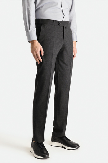 Kiğılı Slim Fit Dar Kesim Yünlü Klasik Kumaş Pantolon