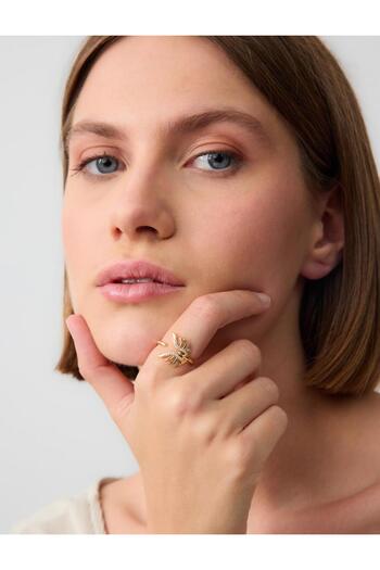 Jimmy Key Gold Color Butterfly Figured Ring