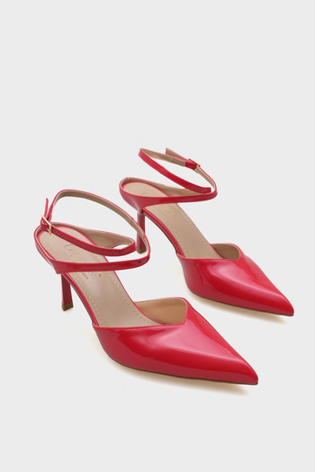 Capone Outfitters Tiff Pointed Toe Mid Heeled Ankle Strap Women's Shoes