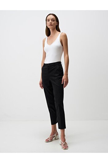 Jimmy Key Black Regular Leg Pocket Gabardine Trousers