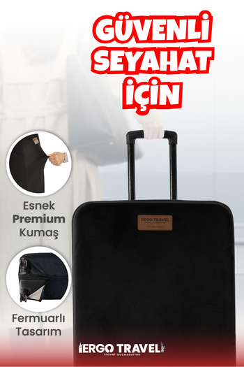 Viscofoam Suitcase Suitcase Protection Case Velvet Case - Black |   Ergo Travel