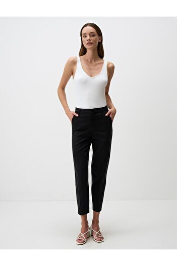 Jimmy Key Black Regular Leg Pocket Gabardine Trousers
