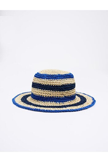 Jimmy Key Mixed Striped Straw Hat