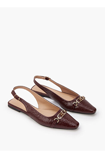 Flora Bella by Shoexpress Textured Chain Detail Sandals with Buckle Closure