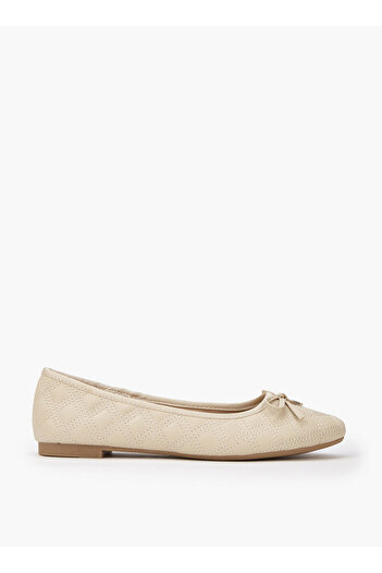 Flora Bella by Shoexpress Bow Accent Slip-On Ballerina Shoes