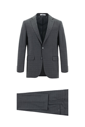 Kiğılı Regular Fit Wool Classic Plaid Suit
