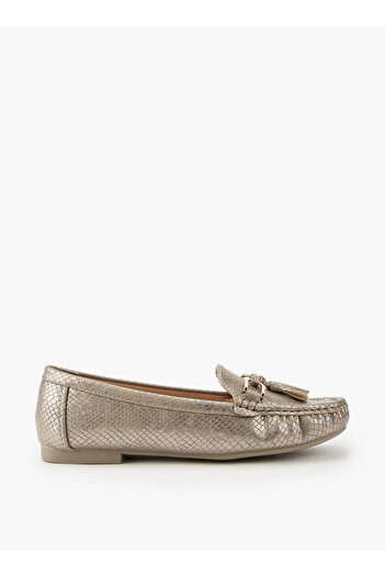 Flora Bella by Shoexpress Textured Slip-On Moccasins with Tassel