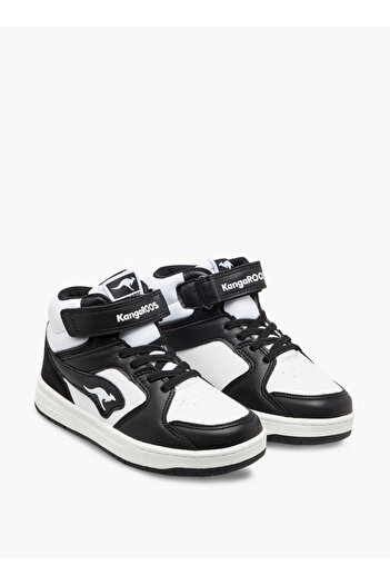 Kangaroos Boys' Colourblock High Top Sneakers with Hook and Loop Closure