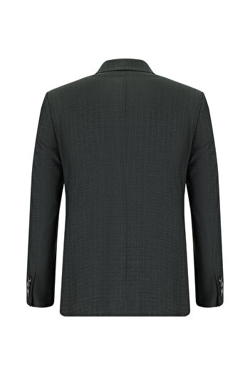 Kiğılı Slim Fit Dar Kesim Çizgili Kruvaze Takım Elbise
