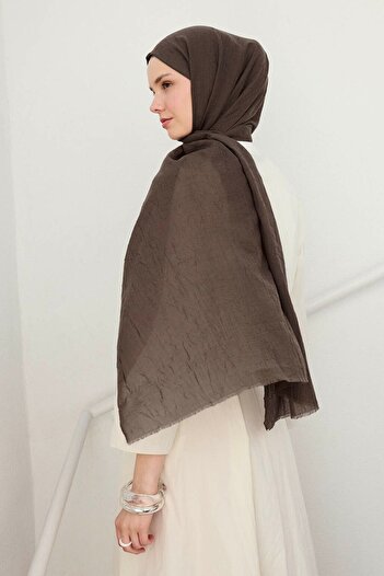 Qef Bamboo Shawl Dusty Brown