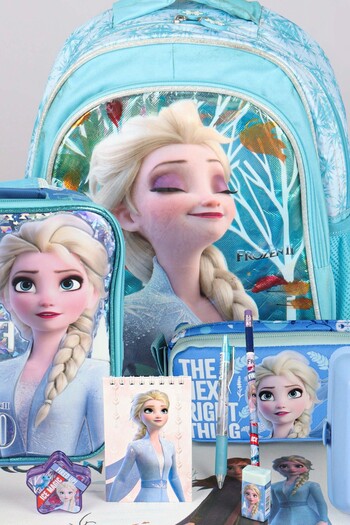 Disney Dekomus Licensed Elsa Frozen "School Bag, Pen and Lunch Box, Lunch Box and 500 ml Tritan