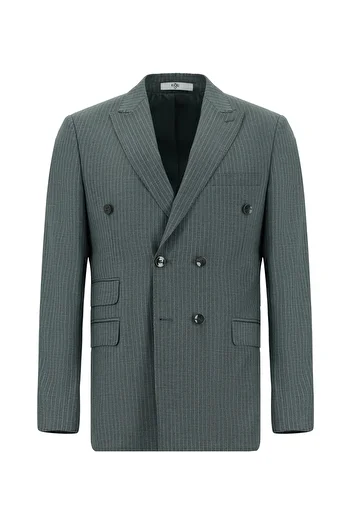 Kiğılı Regular Fit Striped Double Breasted Suit