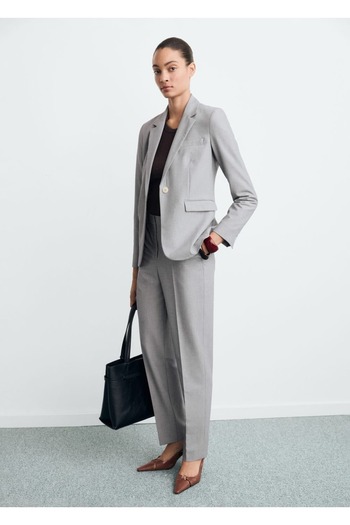 MANGO Woman Fitted Blazer Jacket