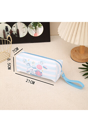 Miniso Cinnamoroll B Sanrio Pencil Case Cinnamoroll Hello Kitty Kuromi Melody Stationery Bag PU Waterproof