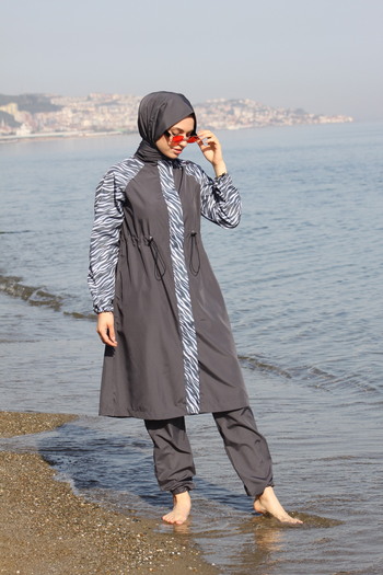 esmarazdesign Size 38 Full Hijab Swimsuit Set - Quick Dry