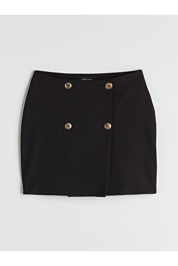 LC Waikiki New Season Elastic Waist Buttoned Mini Skirt - S5Qq54Z8