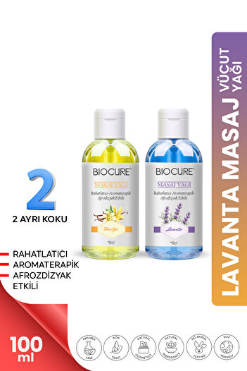 Biocure Relaxing Aromatherapy Massage Oil 2 Candidates in One Mix Body Care