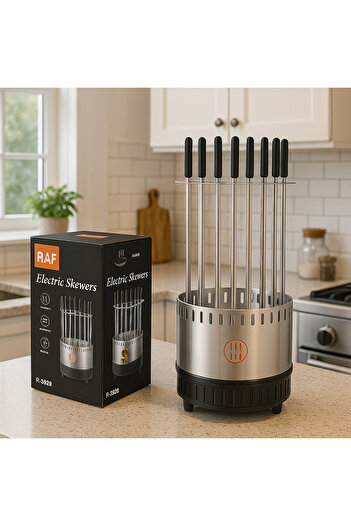 barste Vertical electric grill 1500W with 11 rotating skewers