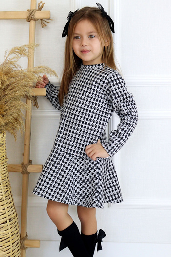 Parla Kids Girl's Lara Long Sleeve Flounce Dress Buckle Suit