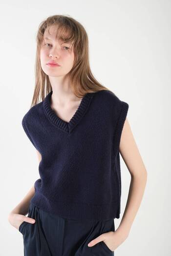 Addax V-Neck Knitwear Sweater S231011-C2