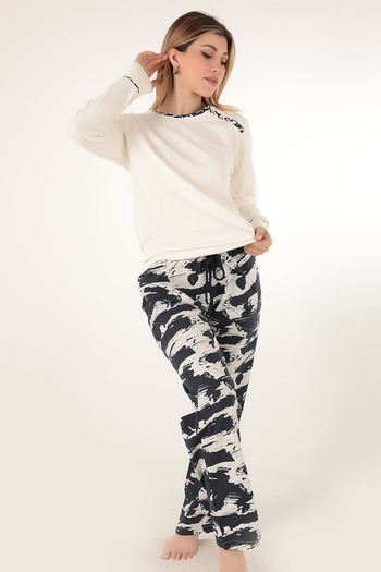 Miorre Patterned Women's Pajama Set
