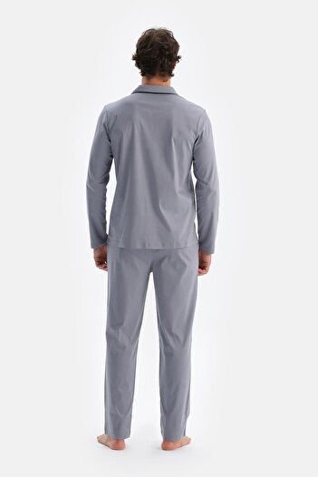 Dagi Gray Mercerized Trousers