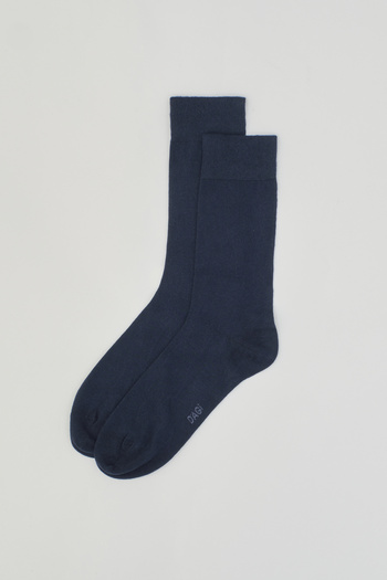 Dagi Navy Blue 2-Piece Cotton Men's Socks