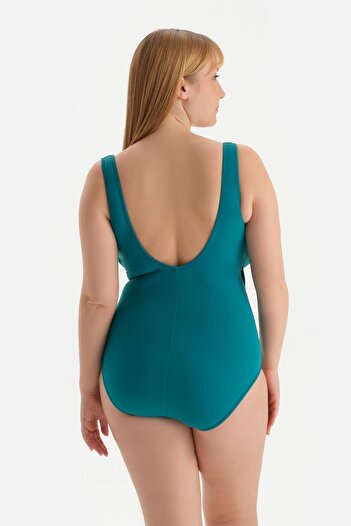 Dagi Green Corseted Swimsuit