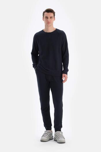 Dagi Waffle Leg Black Jogger Pants