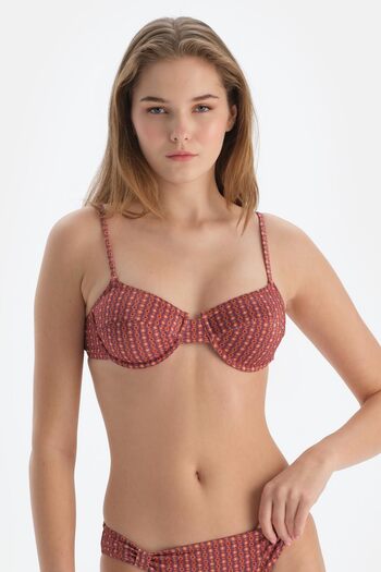 Dagi Underwire Brown Bikini Top