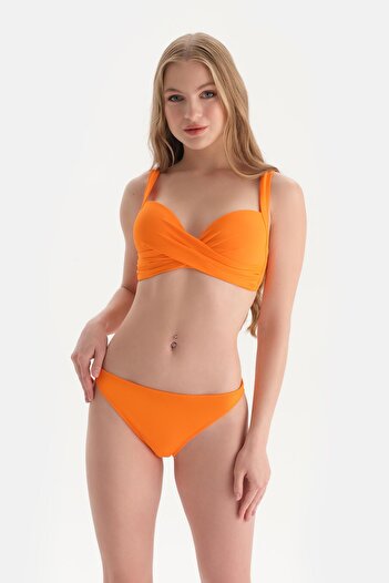 Dagi Orange Covered Underwire Bikini Top