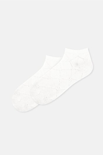 Dagi Men's Coolmax White Booties Socks