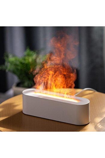 TERRION Aromatherapy Flame Diffuser for Essential Oils | Volcano Humidifier & Ultrasonic Vaporizer |