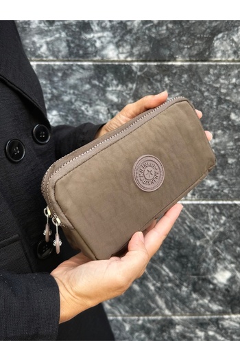 çantamgelsin Crinkle Fabric Double Compartment Pencil Holder Pencil Case