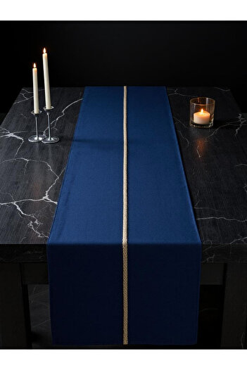 JACA Scuba Fabric Textured Wrinkle-Free Stain-Resistant Runner 40X110
