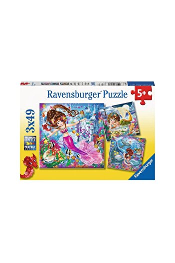 RAVENSBURGER Puzzle - Mermaids, 3x49 pieces