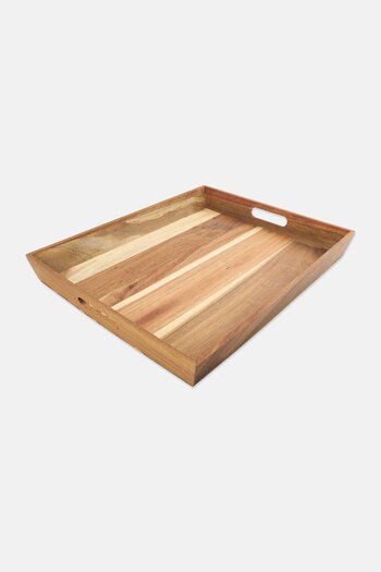 NANETTE LEPORE Wood Serving Tray, Natural Brown