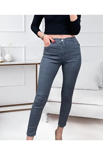Edolika Lycra High Waist Jean Trousers