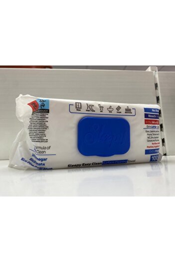 Sleepy Easy Clean Multi-Surface Wet Wipes Pin Blue