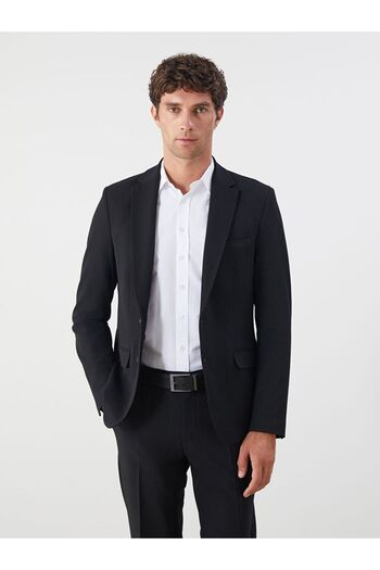 LC Waikiki Black Standard Fit Men's Blazer Jacket