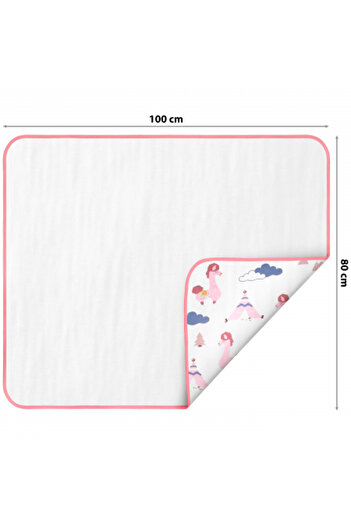FizioTab Aleza impermeabila copii, FizioTab®, 80x100 cm, absorbanta si lavabila, refolosibila, Lama